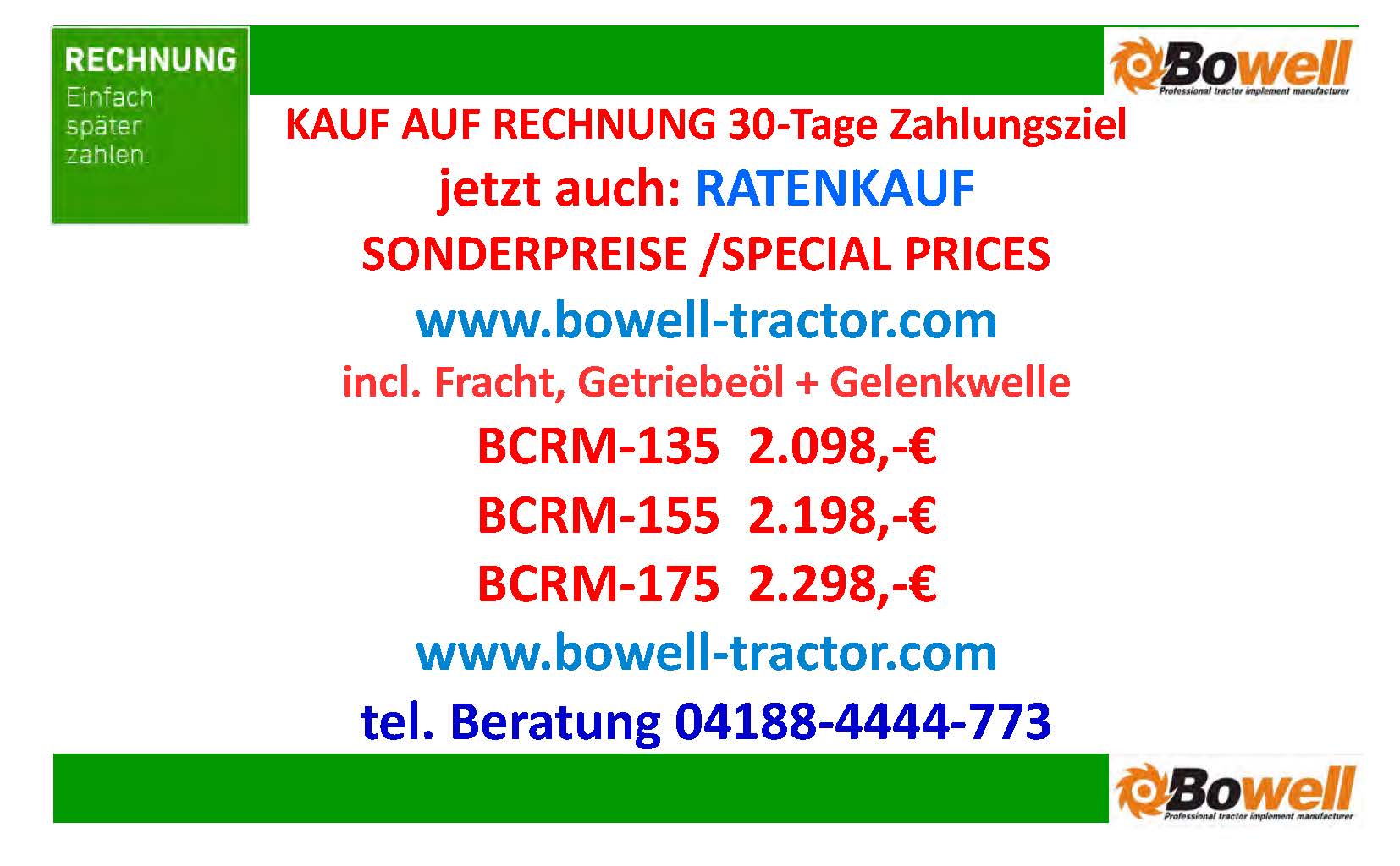 böschungsmulcher bowell Seitenmulcher Heckmulcher Frontmulcher in