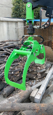 Preview: Bowell Hydraulischer Holzgreifer mit Rotator für Heckbagger
