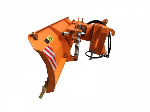 Bowell Schneeschild Räumschild  mit Pendelausgleich - Kat 1 / Kat 2 / Euro Frontlader Universal-Adapter - PU Schürfleiste - lieferbar als 160/180/200/220/240 cm