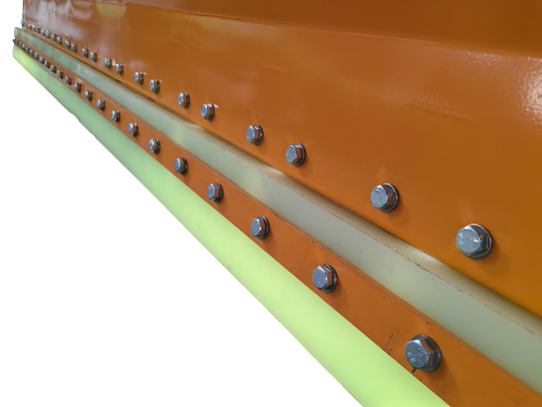 Preview: Bowell Schneeschild Räumschild mit Pendelausgleich - diverse Anbau-Adapter lieferbar - PU Schürfleiste - lieferbar als 160/180/200/220/240 cm
