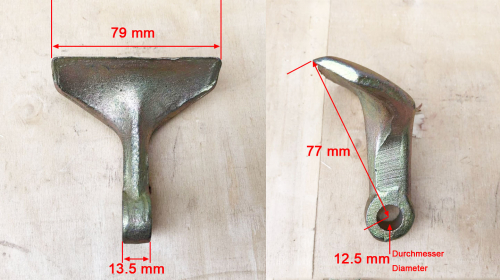 10 Stück Schlegelhammer 320gr mit 10.9 Bolzen