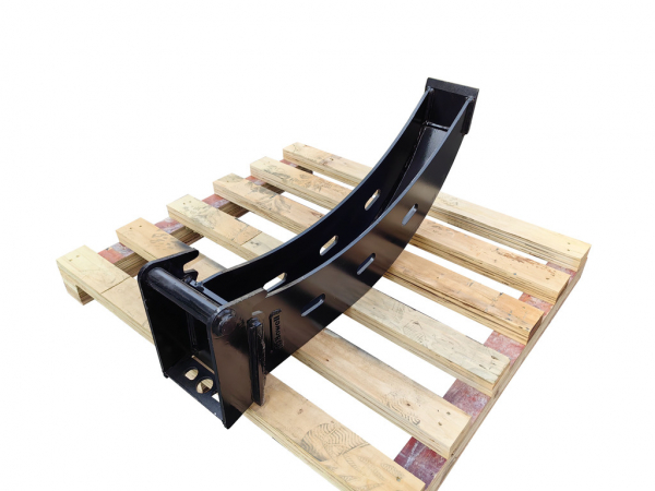 Bowell Cable bucket, tele bucket, banana bucket with cutting edge for mini excavators with MS-01 or MS-03 interface - width 13 cm