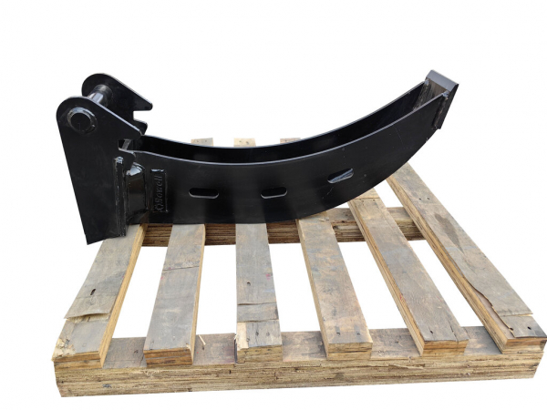 Bowell Cable bucket, tele bucket, banana bucket with cutting edge for mini excavators with MS-01 or MS-03 interface - width 13 cm