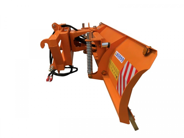 Bowell Schneeschild Räumschild  mit Pendelausgleich - Kat 1 / Kat 2 / Euro Frontlader Universal-Adapter - PU Schürfleiste - lieferbar als 160/180/200/220/240 cm