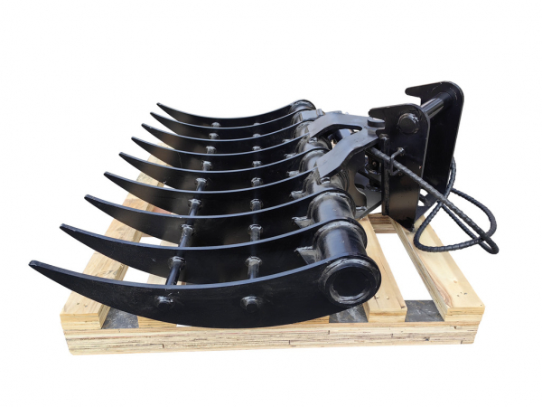 Bowell Hydraulischer Roderechen Wurzelrechen kompatibel zu MS-01 / MS-03  Minibagger