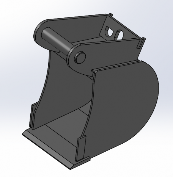 Bowell Humuslöffel kompatibel zu MS-01 / MS-03  Minibagger
