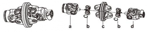 Gabel mit Spannstift für Gelenkwelle