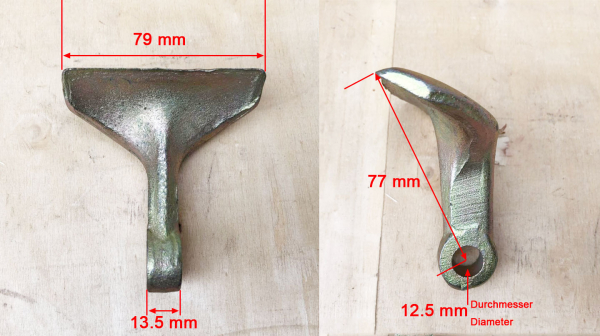10 pieces Bowell flail hammer ATV-Series with 10.9 bolts
